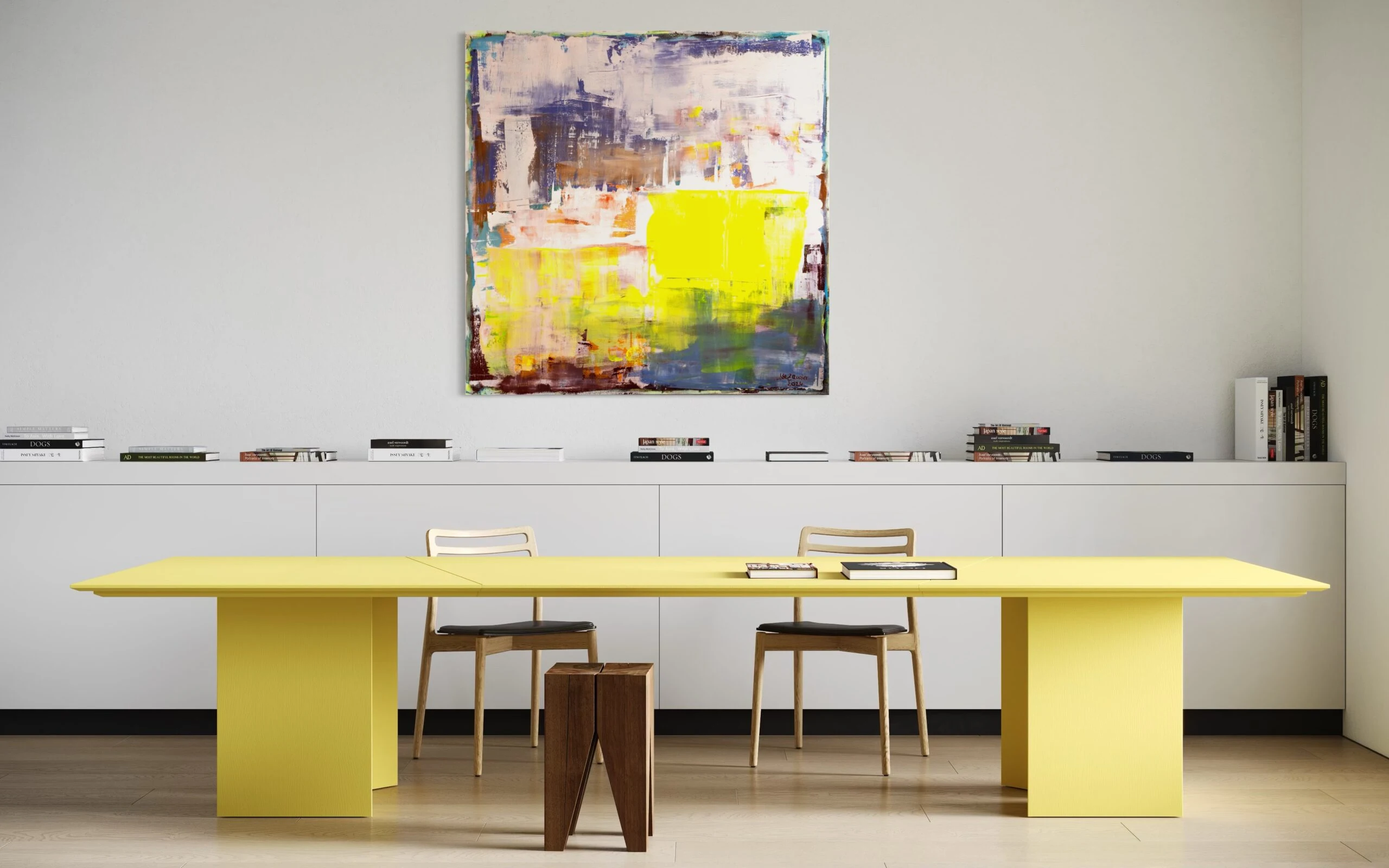 inspirierendes Gemälde für ein atmosphärisches Büro